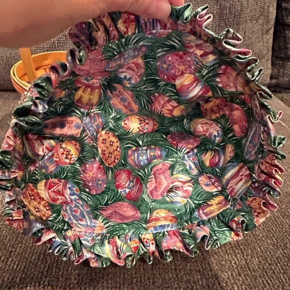 VTG Longaberger 1997 Mini Easter Basket, Liner & Protector - Picture 3 of 8